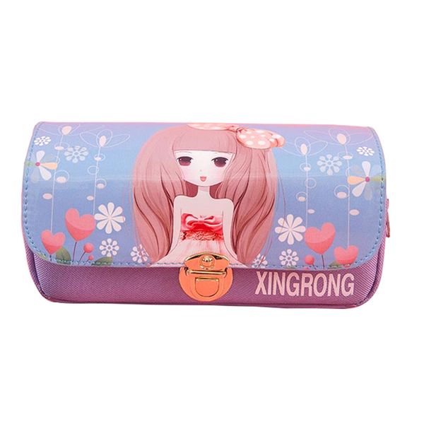 

new student pencil bag oxford cloth cartoon cute pencil bag large capacity student