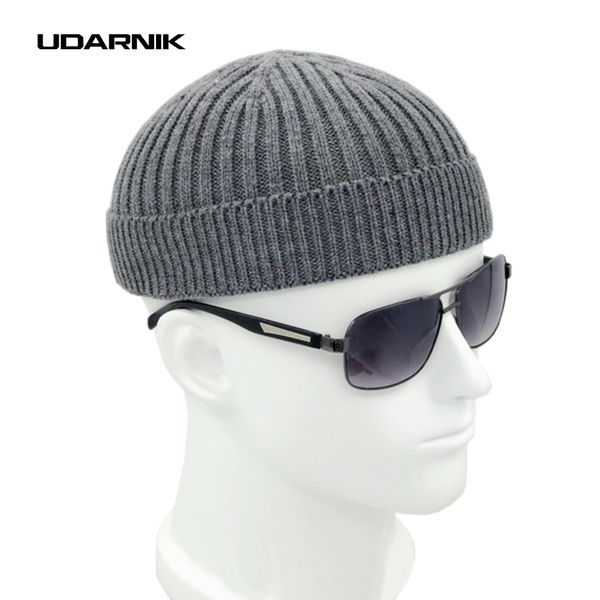

men women knitted hat beanie skullcap sailor cap cuff brimless vintage retro navy black grey solid fashion new 904-a080