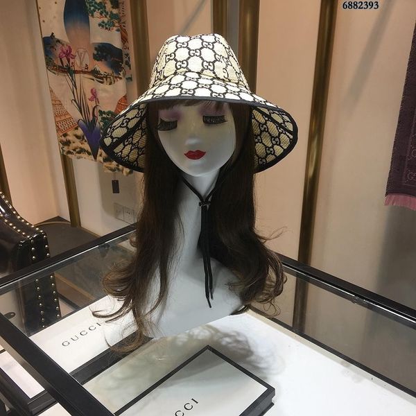 

2019 luxurie de igner hat traw cap women fa hion cappelli firmati early pring and ummer new un hat g 004
