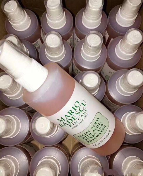 

спрей для лица mario badescu для ухода за кожей с алоэ огурцом и зелёным чаем, травами и розовой водой 118 мл тоники для лица dhl free