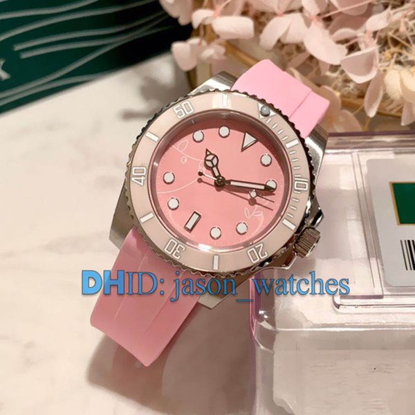 

luxury womens watch automatic mechanical movement sapphire glass mirror 316l steel case pink rubber pin buckle strap with box x201, Slivery;brown