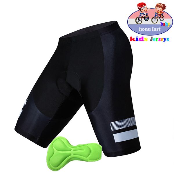 

cycling shorts 2021 summer children's bicycle comfortable breathable sponge gel 3d thickened children pants, Black