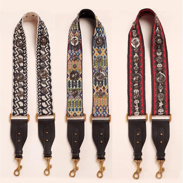 

2020 высокого качества нового холст женщина сумка ремень урожай леди плечевой ремень easy matching сумка аксессуары шик сумка ремни, Black