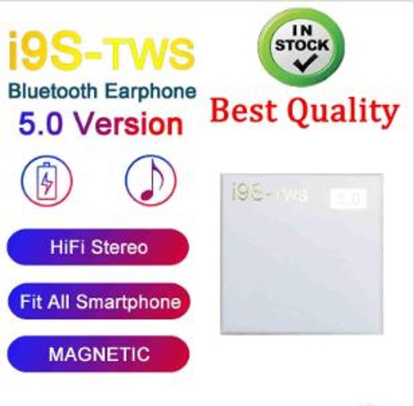 

I9 tw 5 0 earphone headphone with pop up window tereo tw earbud for io android phone with charging box wirele bluetooth headphone