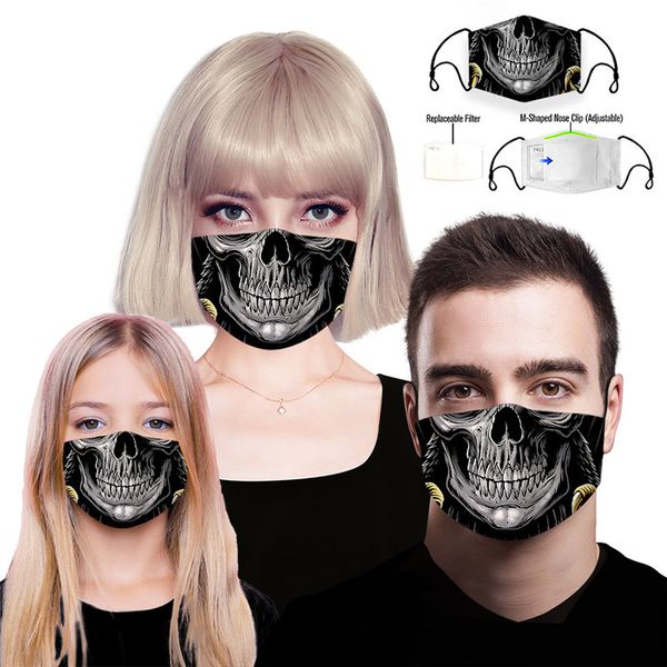 

designer masks reusable protective pm2.5 filter printing mouth mask anti dust face mask windproof mouth-muffle 84 styles damon06