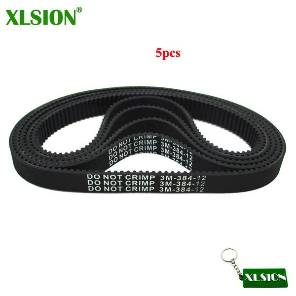 

xlsion 5pcs 3m-384-12 drive belt pulse revolution slither city skull electric scooters motorcycle