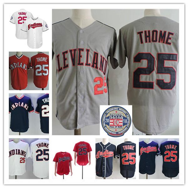 

mens new red # 25 джим thomé джерси прошитой navy серый джим thomé 2015 hof трикотажных изделий s-3xl, Black;red