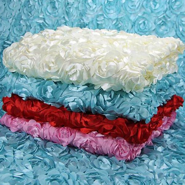 

95*140 3d roses flowers fabric for craft dress wedding party carpet background eco-friendly decoration patchwork, Black;white