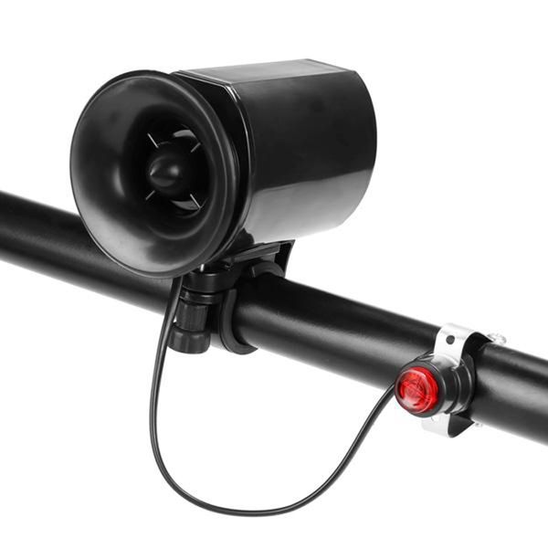 

bicycle bell 6-sounds electronic cycling horns bike loud alarm bicycle handlebar ring strong loud alarm bell safety siren horn