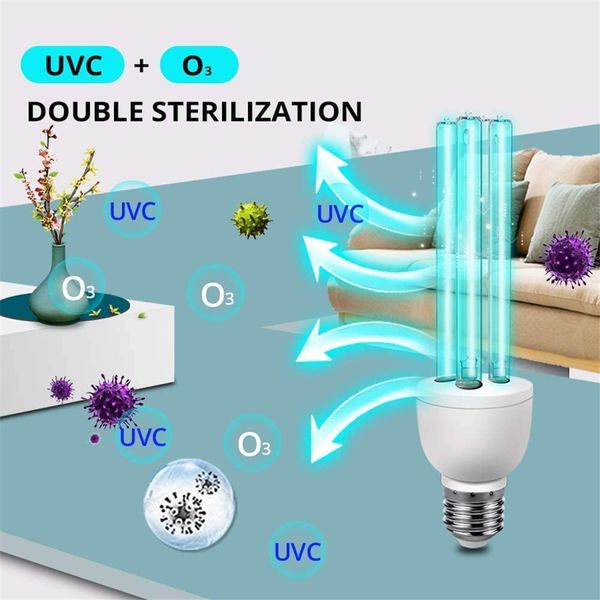 

uvc 184-254nm germicidal bulb 15w 25w e26/e27 screw socket uv light bulb 110v/220v, uvc ozone free