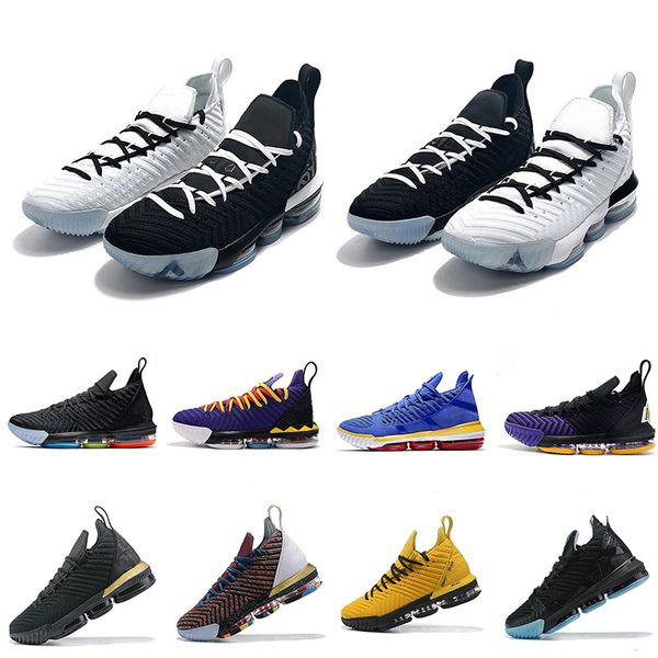 

Lebrons 16s Equality Basketball Shoes XVI 16 Rainbow THRU 5 CNY Lakers Oreo Fresh Bred Mens Athletic Trainers James Sneakers Size 7-12