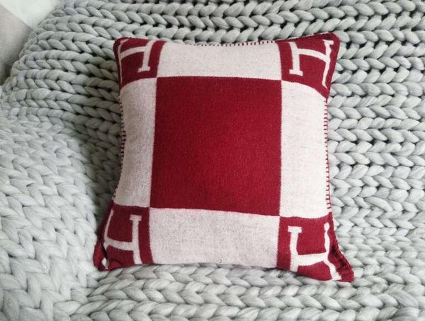 H Letter Throw Pillow Case Decorative Pillow Cushion For Manual