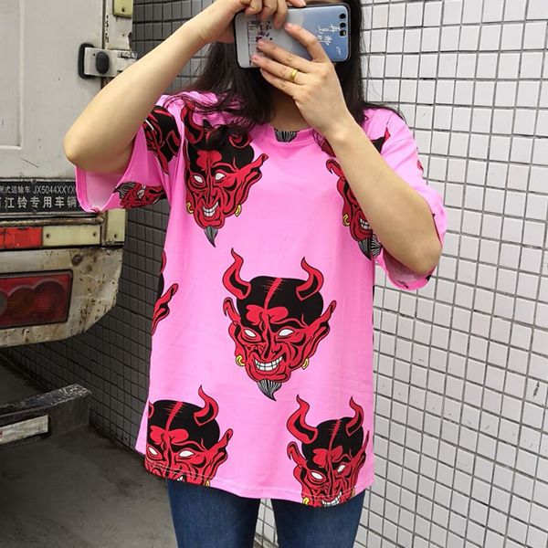 

harajuku oversized graphic funny female t-shirts summer women cartoon print t shirt casual boyfriend tshirt streetwear white top