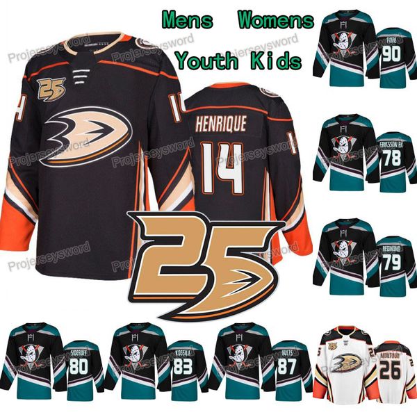 

25th Anniversary 78 Olle Eriksson Ek Anaheim Ducks Jersey 79 Angus Redmond 80 Deven Sideroff 83 Kalle Kossila 87 Mitch Hults Giovanni Fiore