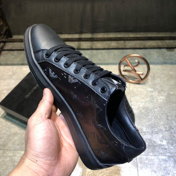 

kh1f new limited edition french series high-end men s casual shoes, men s boots fashion sports shoes, original shoebox delivery 38-44, Black
