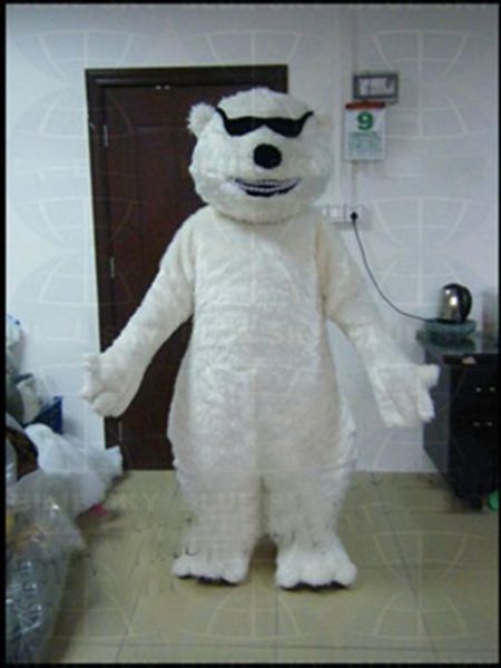 Occhiali da sole grassi di Halloween Costume per orso polare costumi di alta qualità Animal cartoni animati del tema anime Carattere di natale Carnival Party Fancy costumi