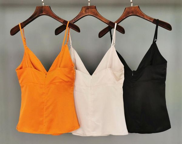 

2019 new women v neck slim vest 3 color ddxgz2, White