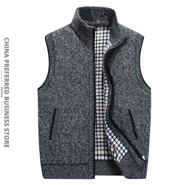 

men's winter sweater sleeveless computer knitted vest strict selection, Black;white