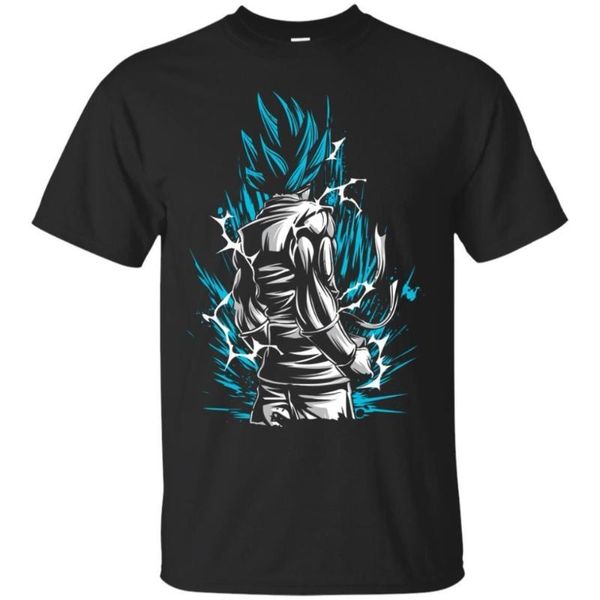 

2018 хип-хоп мужчин футболка свободного покроя фитнес-забавный о шеи футболка з бог синий гоку гоку вегета футболка, White;black