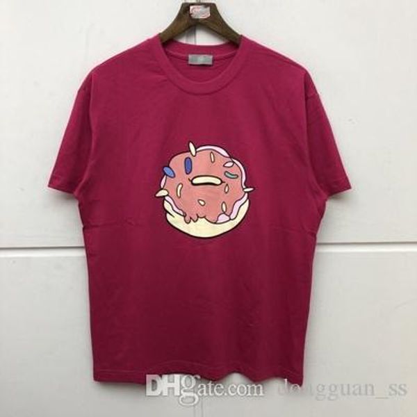 

2020ss yellow rose t shirt men women 1 high-quality summer style washed do old dye, White;black