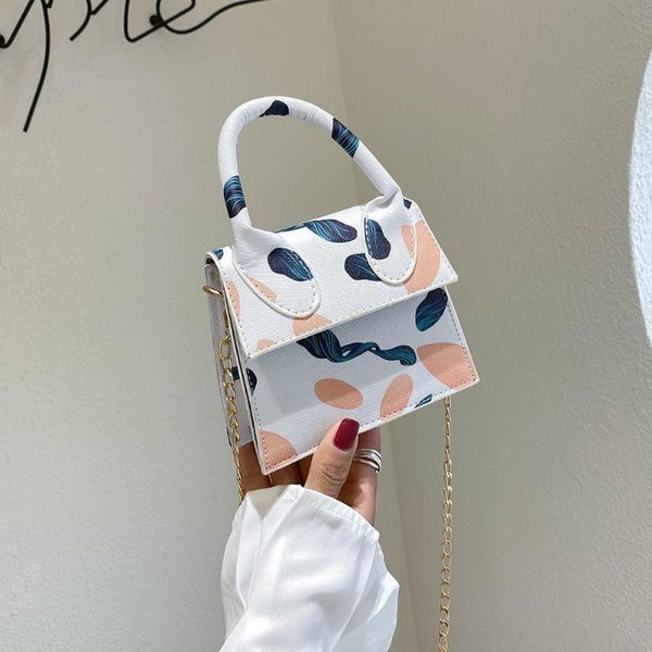 

женщины мини-сумка 2020 нового печати шаблон флип коммуникатор crossbody сумка женской простые плечи малые площади lady handbag