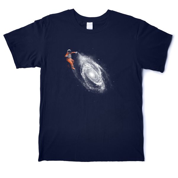 

astronaut space art design funny t-shirt men's cotton fashion t-shirt crew neck short sleeve street big size tees shirt casual printed, White;black