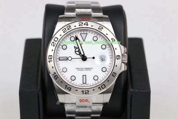 

2 color selling gm maker 42mm explorer 216570-0001 0002 904 steel cal.3187 movement automatic mens watch watches, Slivery;brown
