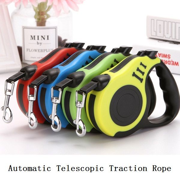 

3m 5m retractable dog leashes lead dog chain anchor chain automatic retractable dog collars for small and medium pet walking
