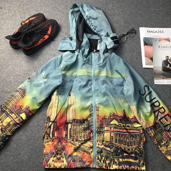 

2019 early autumn new original treet hip hop trend windproof waterproof outdoor port lei ure men 039 jacket ca ual jacket izem 2xl