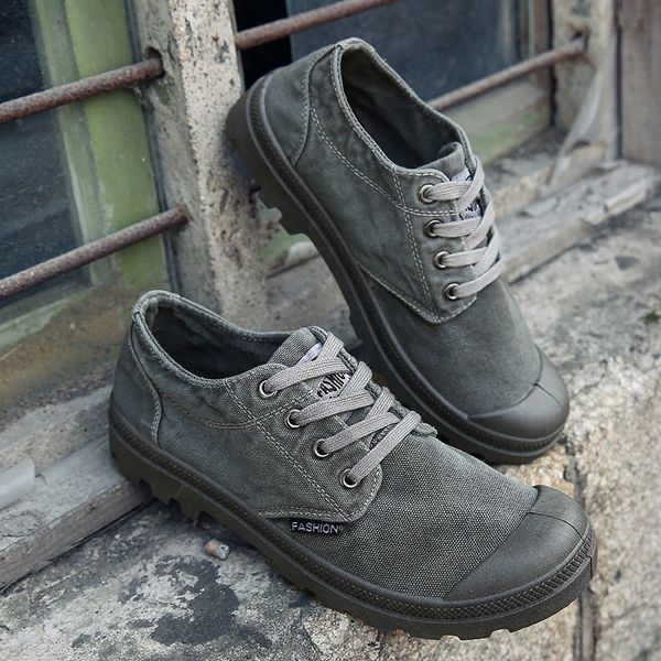 

2019 canvas men shoes denim lace-up men casual shoes new plimsolls breathable male footwear spring autumn hjm78, Black