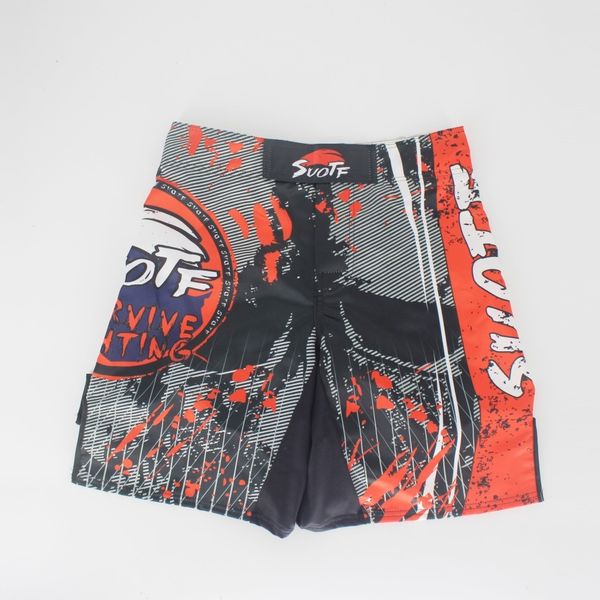

suotf red skull feroage fighting boxing sports fitness breathable shorts tiger muay thai mma shorts boxing clothing short mma, Blue