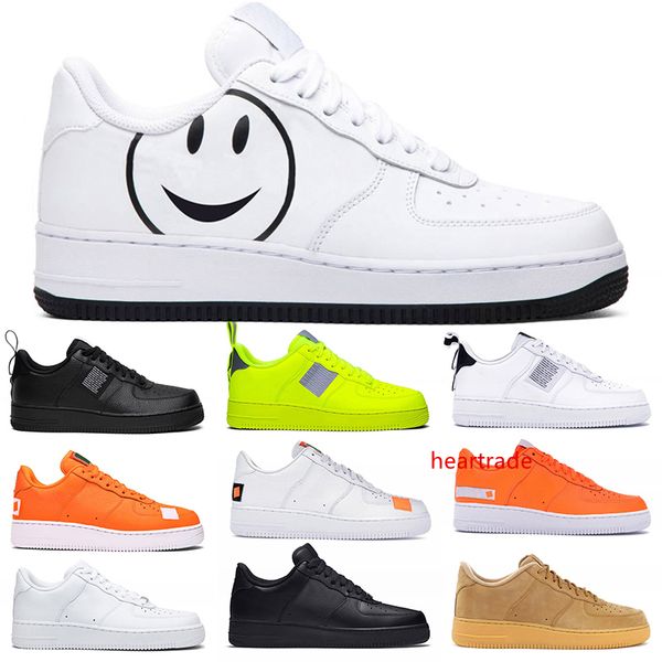 

men women fashion platform sneakers one utility black white triple volt red flax mens trainer casual skateboard shoes size 36-45