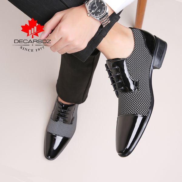 

men dress shoes men spring & autumn new brand fashion wedding men shoes black white matching classic design male formal shoes y200420