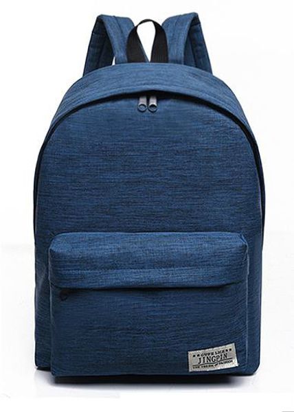 

Solid Color Canvas Backpack Schoolbag Tide Small Fresh College Style Backpack Men and Women Fashion Travel Bag In Stock