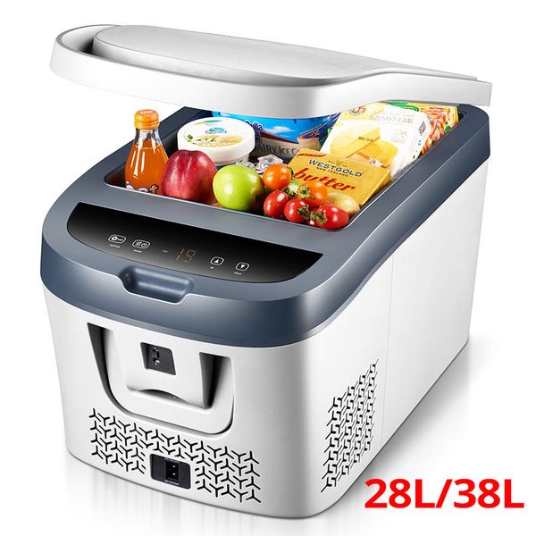 

28l/38l car mini fridge refrigerator compressor 12v/24v mini refrigerator car fridge camping nevera portatil