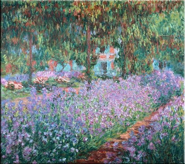 

клод моне - blühende iris в monets garten home decor ремесла / hd печати картина маслом на холсте wall art canvas картинки 200106