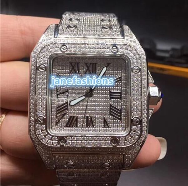 

Full ice men 039 diamond fa hion watch luxury brand cla ic popular watch quartz waterproof bu ine ca ual watch hipping