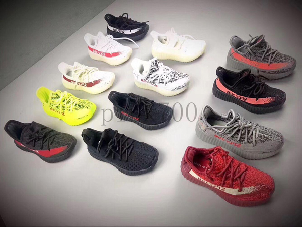 

2019 new kids baby designer yeezy 350 v2 shoes boys girls kany west toddler shoes running shoes sports trainers sneakers 26-359503#, Black