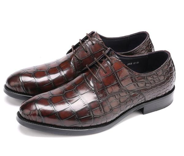 

pink green purple men shoes work wear style round toe soft-sole cowhide wedding fashion oxfords homme with box, Black