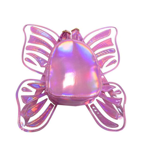 

2019 new women bags fashion butterfly angel wings pu leather backpack casual travel backpack for women girls school bags xh33
