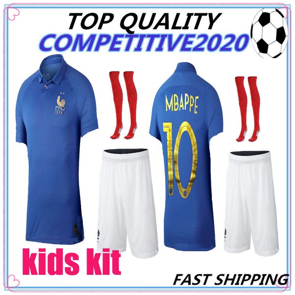 

Kid kit france 1919 2019 pecial edition centenary occer jer ey henry long leeve mbappe giroud maillot de foot zidane football hirt