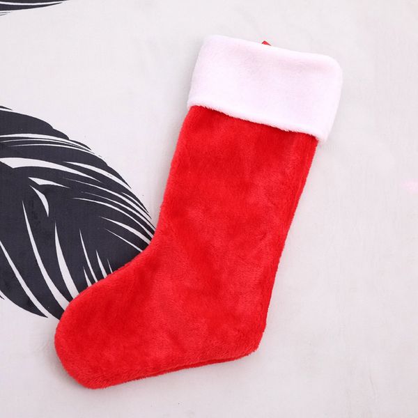 

christmas socks plush decoration tree hanging gift bag for home party holiday xhc88