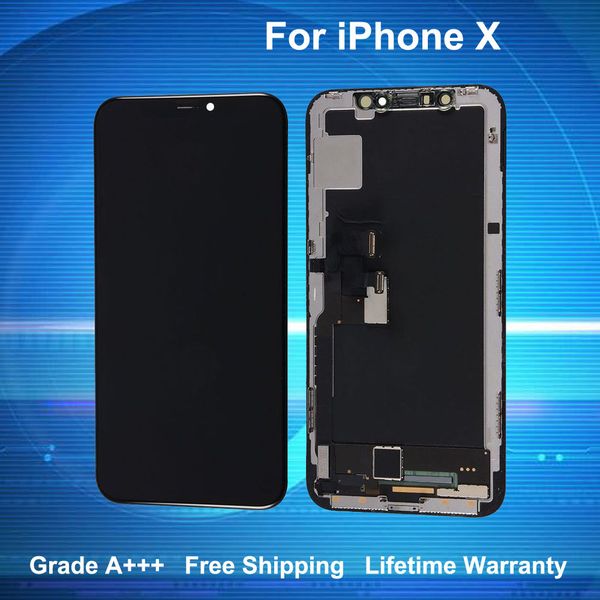 

For iphone x lcd di play touch creen digitizer grade a tft quality with lifetime warranty hipping