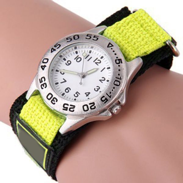 

boy girl luminous watch kids children student sports gift eco-friendly nylon, Blue