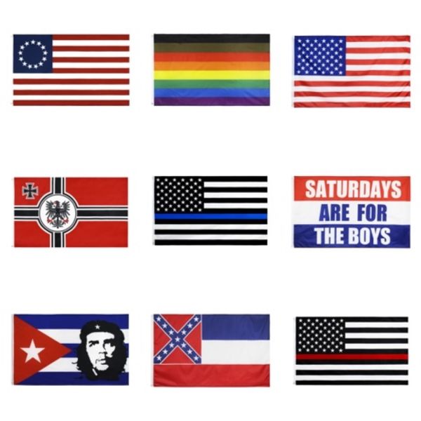

100pcs confederate flag usa presidential election flags trump flag g483 us campaign slogan banner festival party#433