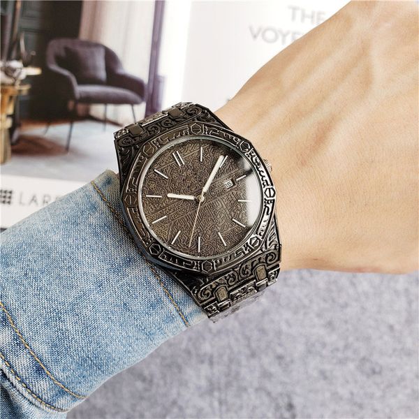 

2020 new luxury men's watch 30m waterproof date clock male sports watches men quartz wrist watch relogio masculino, Slivery;brown