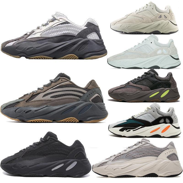 

kanye west sneakers yeezy yeezys yeezzy yeezus 700 v2 wave runner vanta solid designer men women running shoes #2623c7#, Black