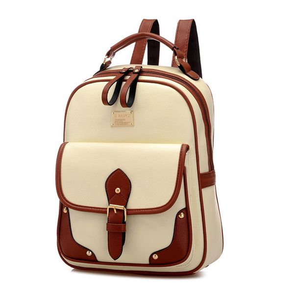 Designer-Rucksäcke Leder Schulter Schultaschen Für Teenager Mädchen Laptop Rucksack Wasserdichter Reiserucksack Mochila Feminina