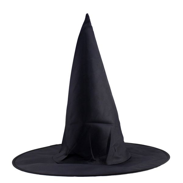 

witch children hat christmas halloween cosplay magician wizard black oxford cloth cap c587, Blue