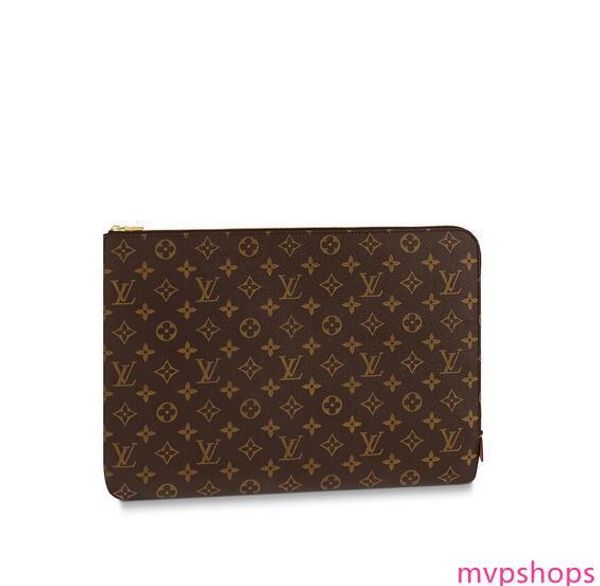 

m44498 etui voyage gm men real leather long wallet chain wallets compact purse clutches evening key card holders